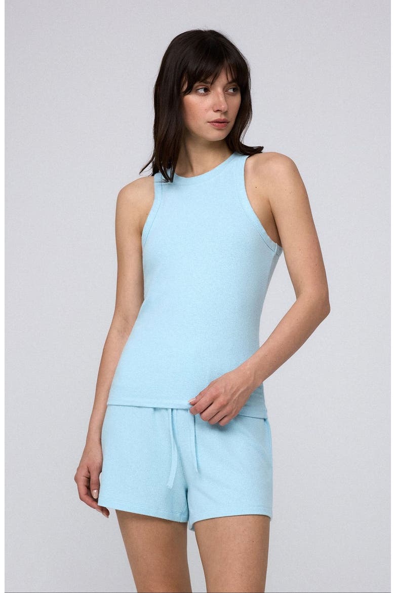 Selene Lounge Shorts, Alternate, color, Sky Blue