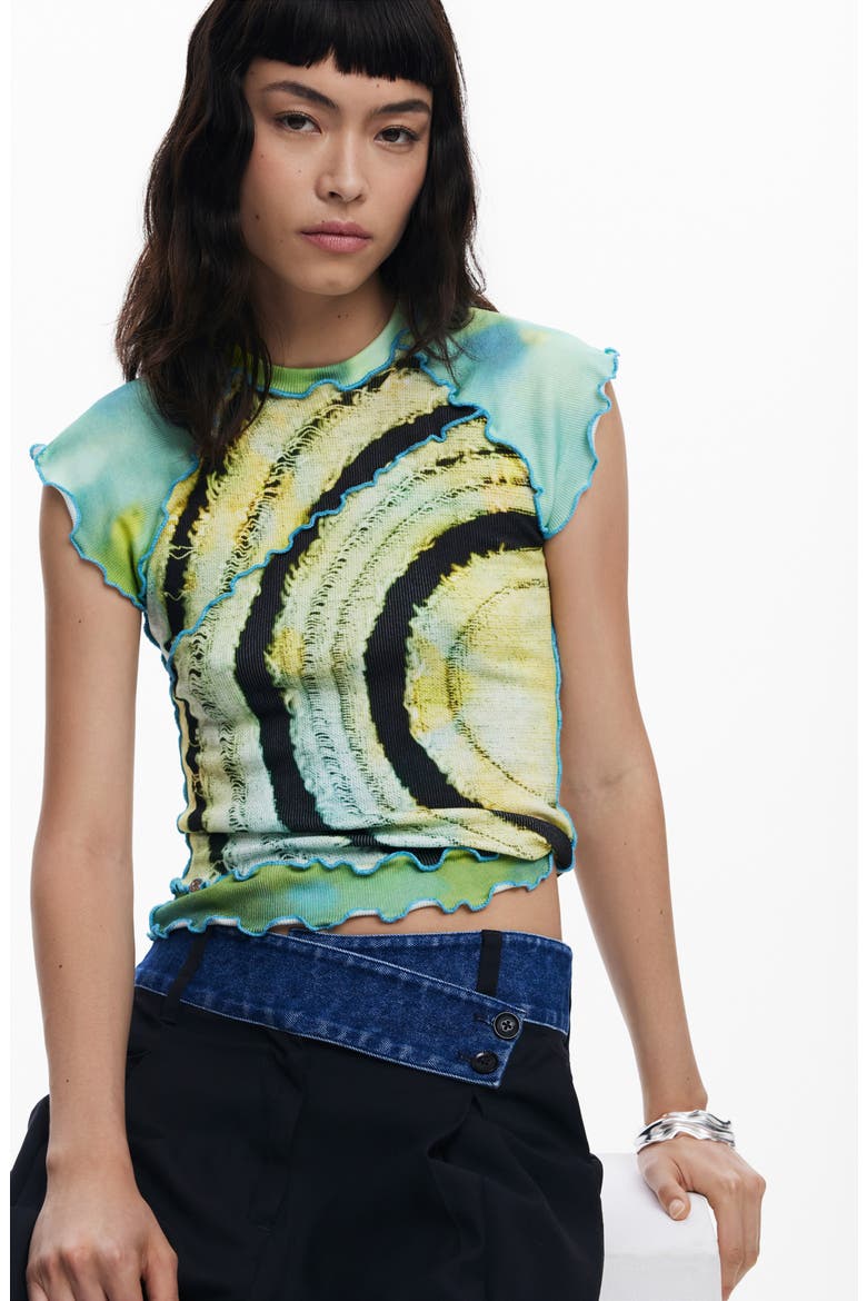 Lettuce Edge T-Shirt, Alternate, color, GREEN YELLOW