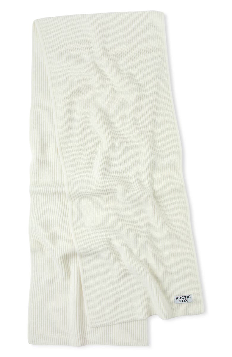 Arctic Fox & Co The Recycled Bottle Scarf, Alternate, color, Winter White