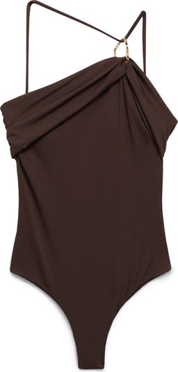 Asymmetric One-Piece Swimsuit