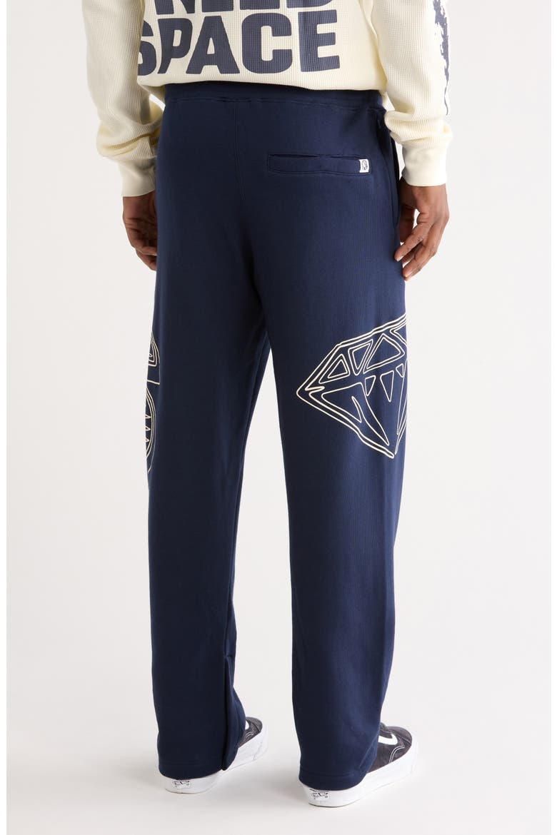 Dual Graphic Cotton Sweatpants, Alternate, color, NAVY BLAZER