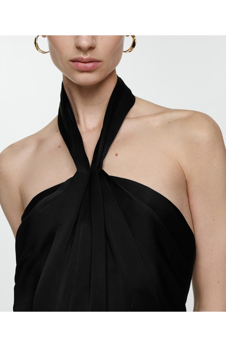 MANGO Halter Jumpsuit, Alternate, color,