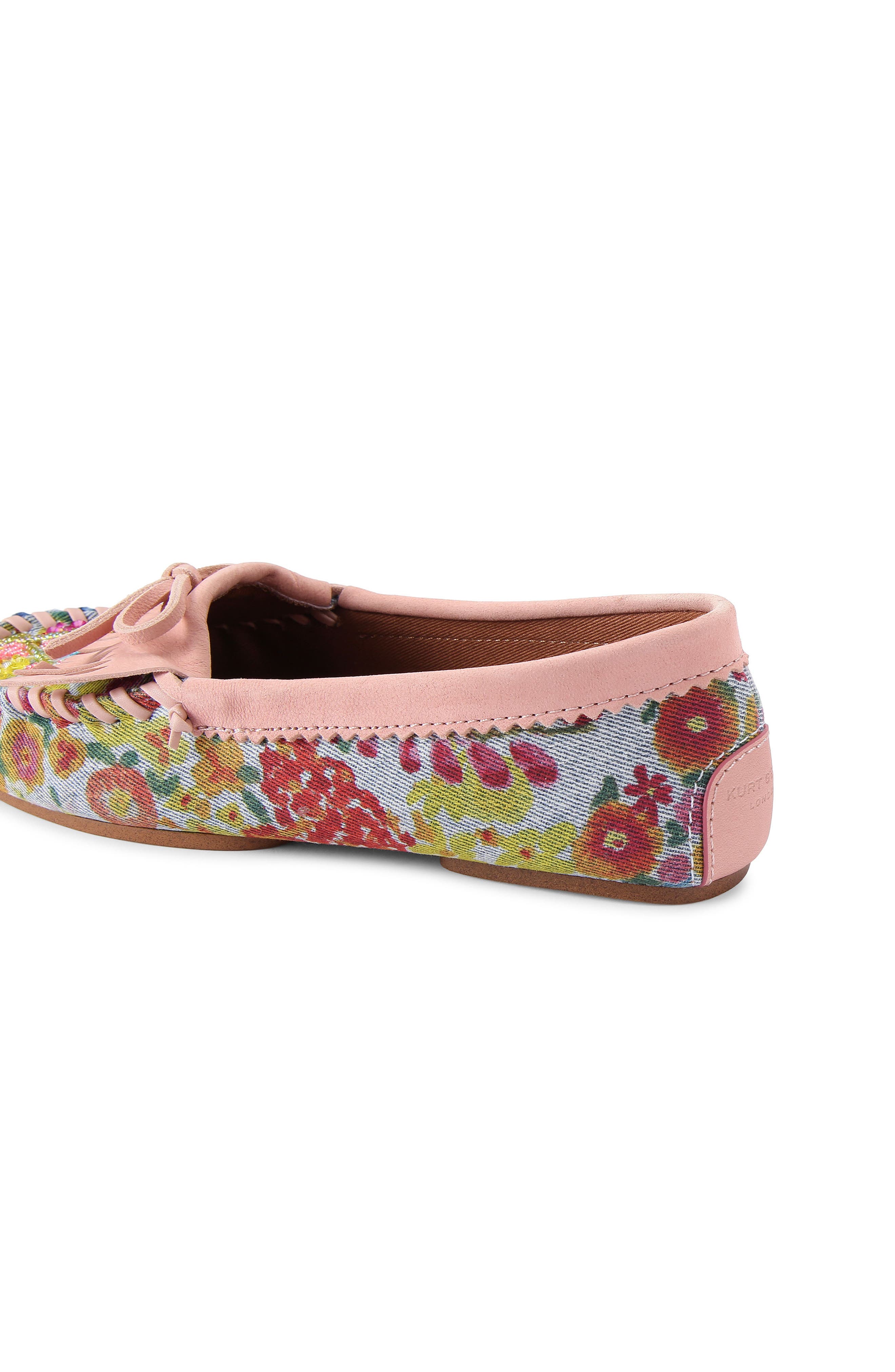 Kurt Geiger London Beaded Moc Toe Loafer, Alternate, color, Light/ Pastel Blue