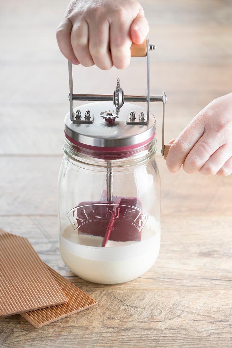 Scratch Cooking Butter Churner, Alternate, color, Clear