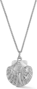 CHLOE AND MADISON Shell Pendant Necklace