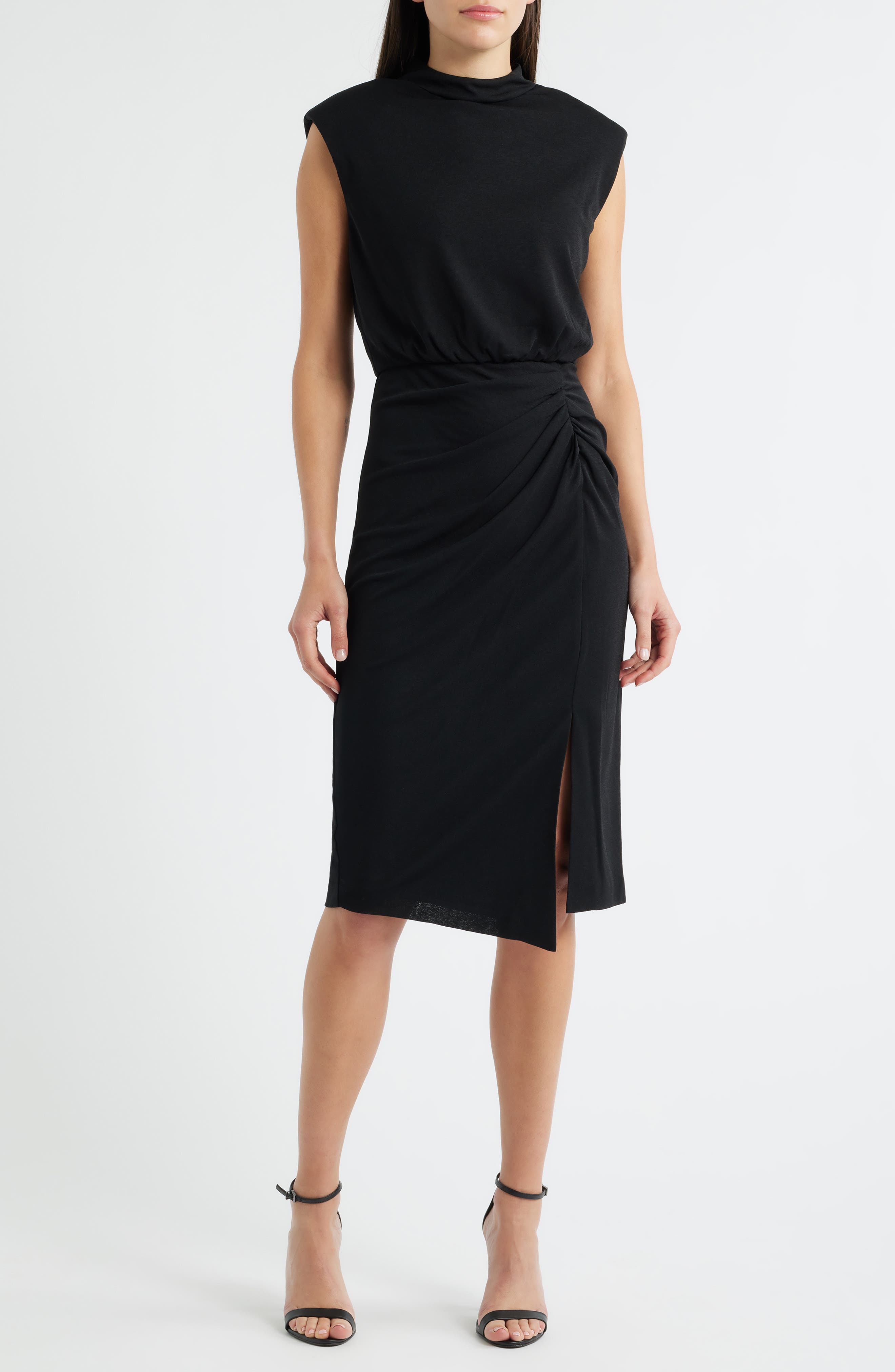Ruched Knit Dress