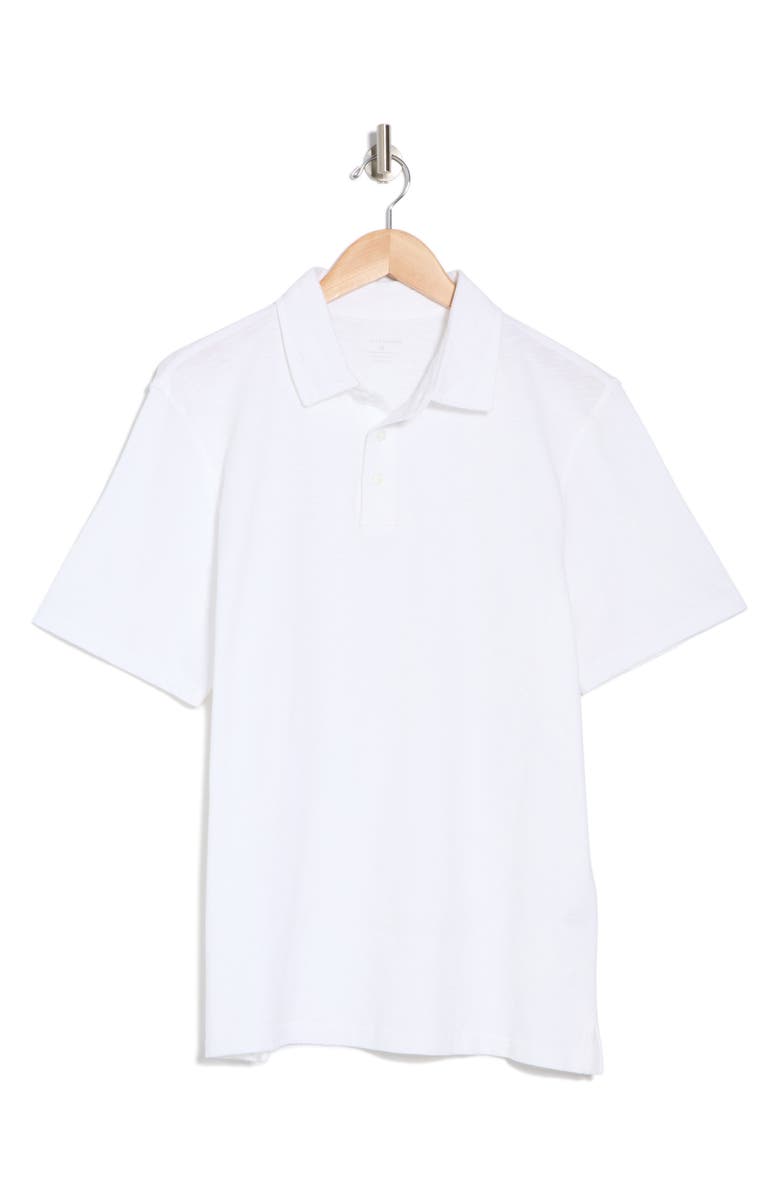 14th & Union Slub Cotton Polo, Alternate, color, White