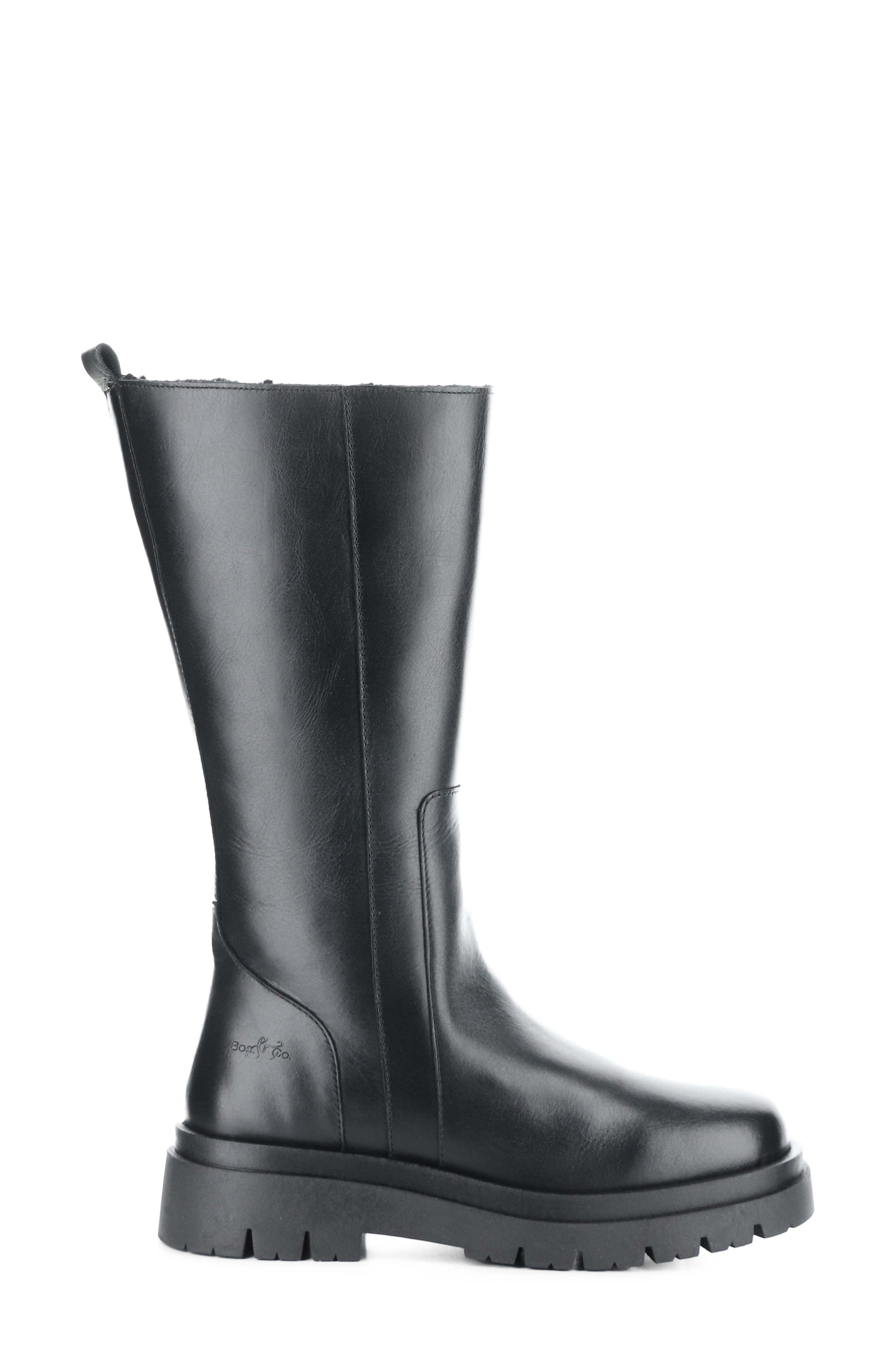 Bos. & Co. Marie Platform Boot, Alternate, color, Black Feel/ Murta Faux Fur