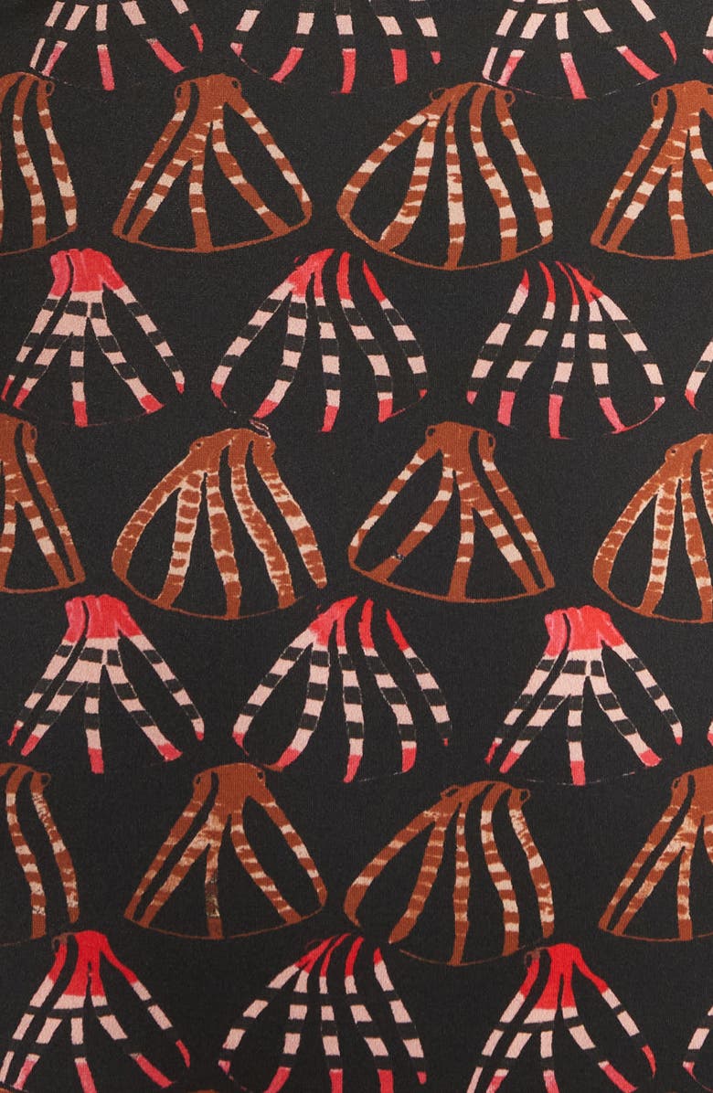 Ulla Johnson Monterey Abstract Print Strapless One-Piece Swimsuit, Alternate, color, 