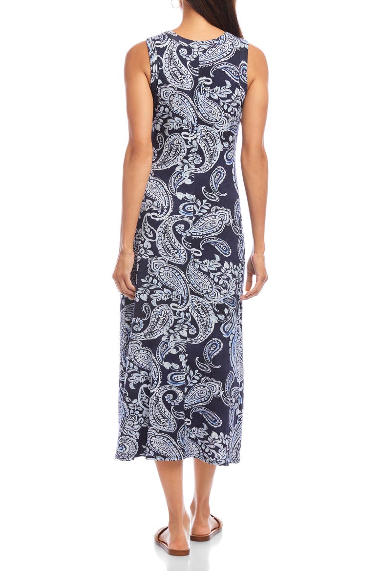 Paisley Sleeveless Jersey Midi Dress, Alternate, color, PAISLEY