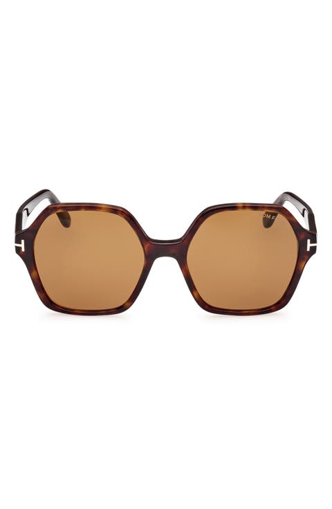 Romy 56mm Geometric Sunglasses