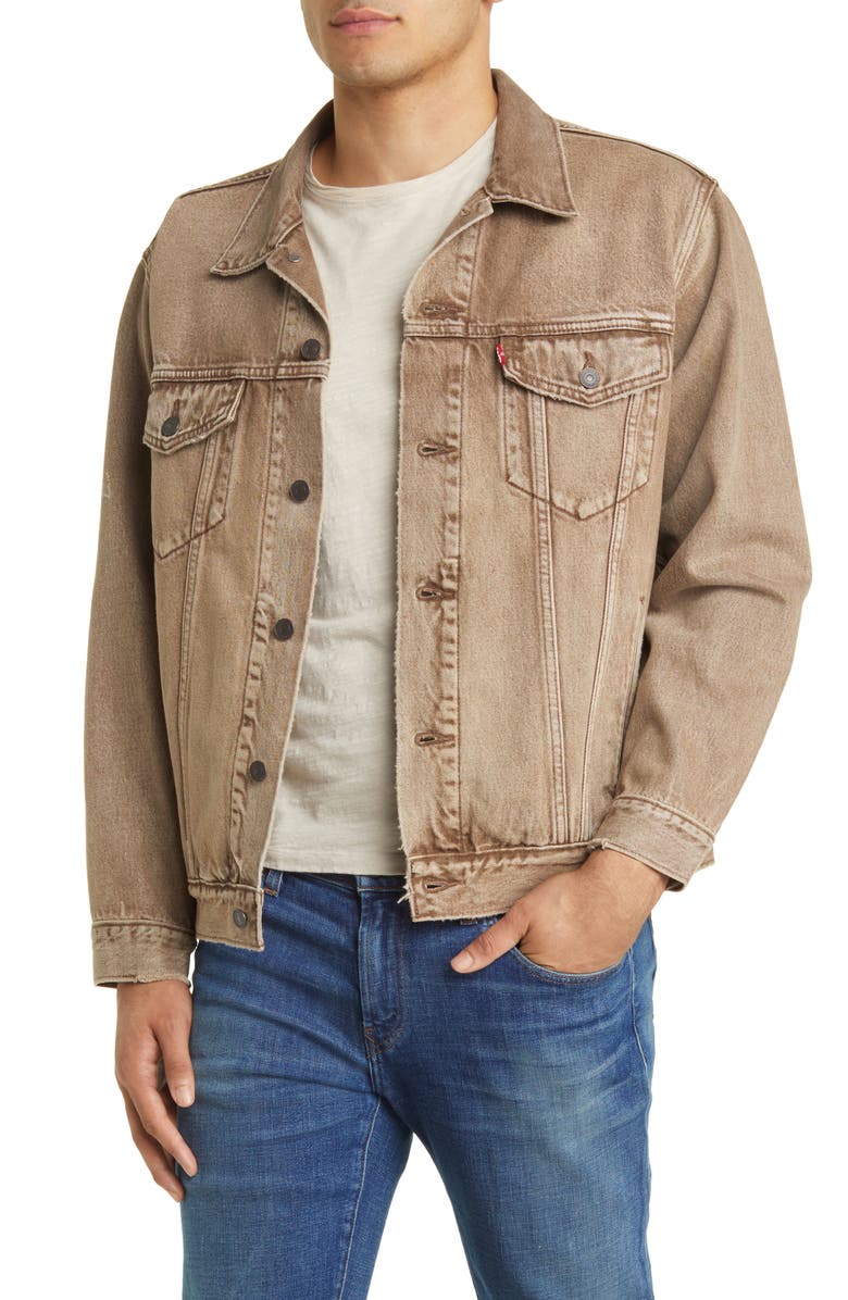 Levi's<sup>®</sup> Relaxed Fit Denim Trucker Jacket, Main, color,