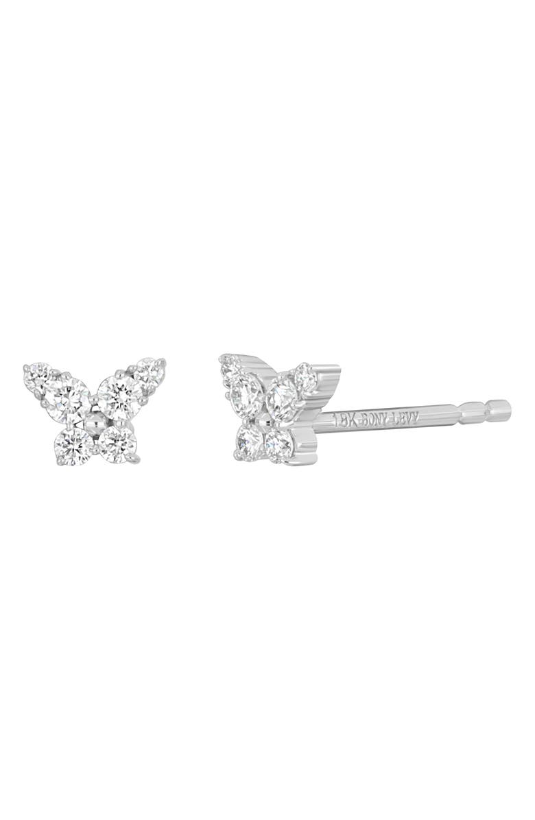 Bony Levy Liora Diamond Butterfly Stud Earrings, Main, color, 