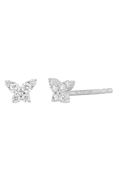 Liora Diamond Butterfly Stud Earrings