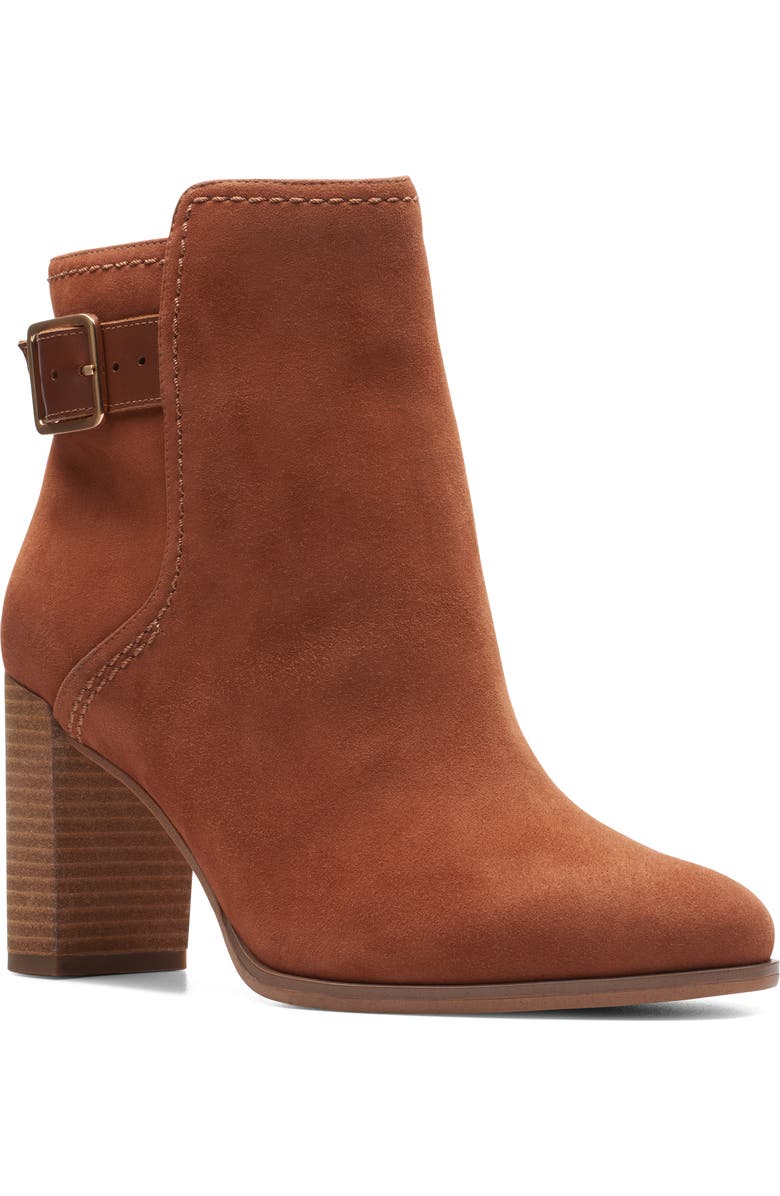 Clarks<sup>®</sup> Freva85 Buckle Bootie, Main, color,