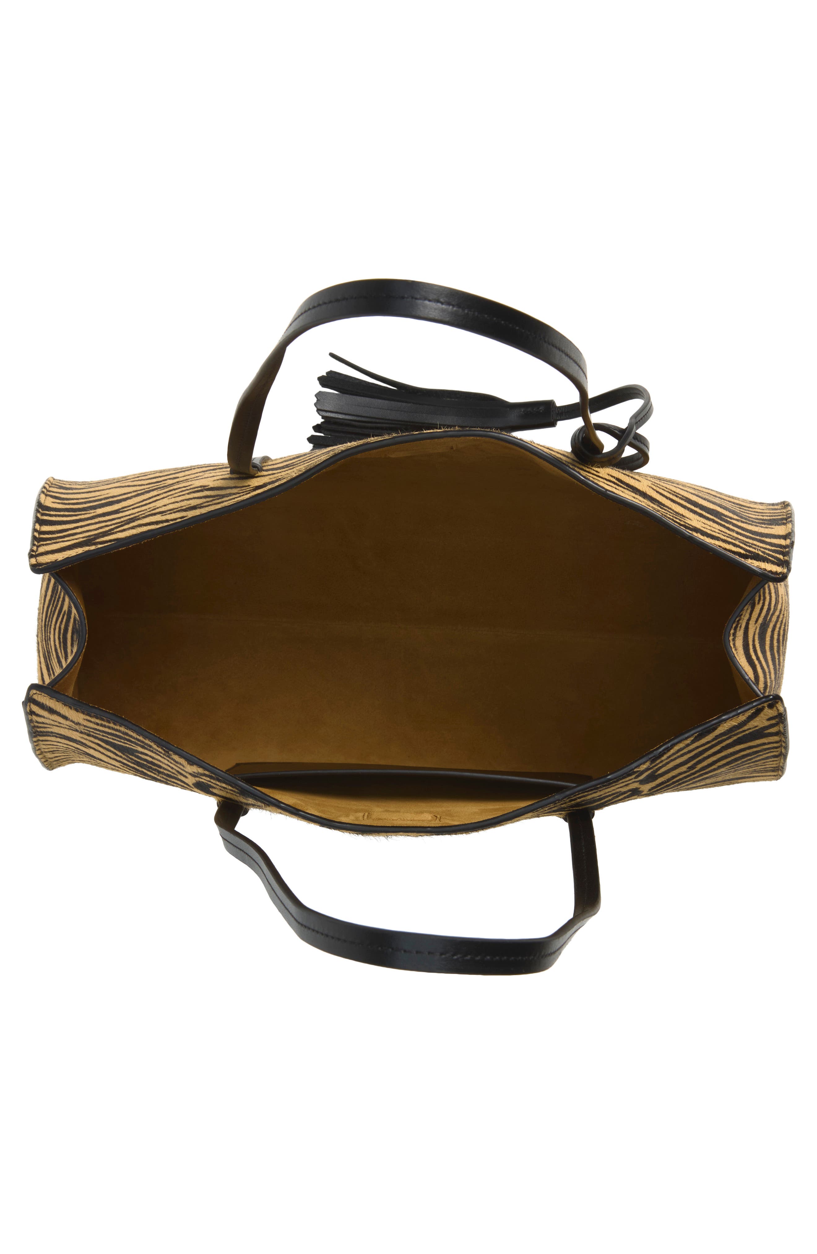 Elena Haircalf Shoulder Bag, Alternate, color, WARM TIGER HAIRCALF