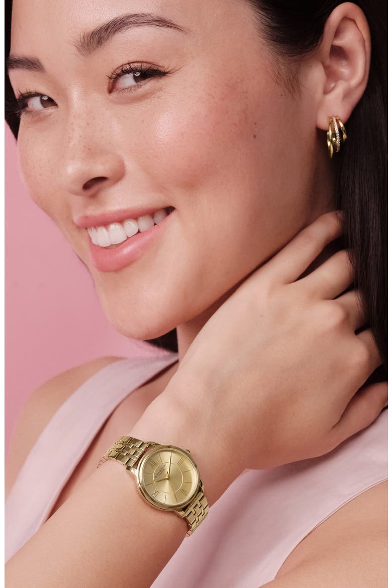 Westbourne Two-Tone Bracelet Watch, 30mm, Alternate, color, GOLD