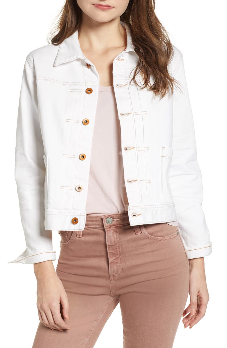 AG Eliette Crop Denim Jacket, Main, color, 