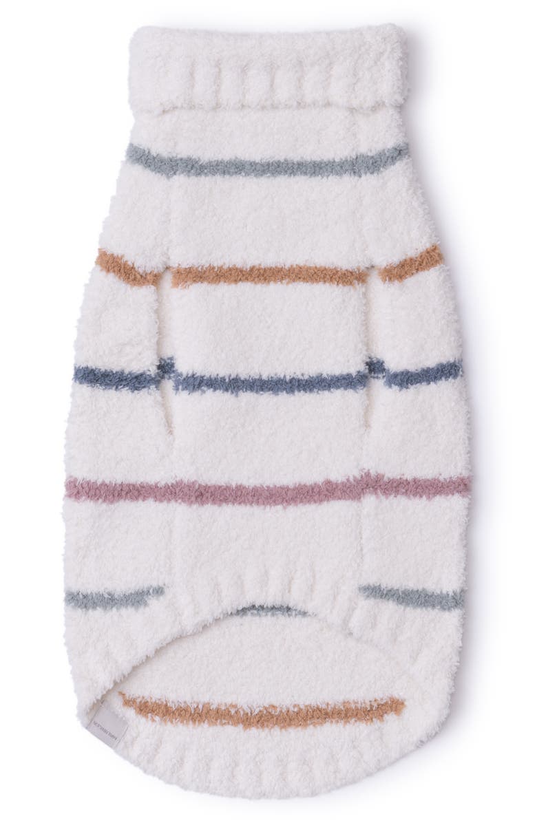 Barefoot Dreams<sup>®</sup> CozyChic<sup>®</sup> Rainbow Stripe Pet Sweater, Alternate, color, Cream Multi