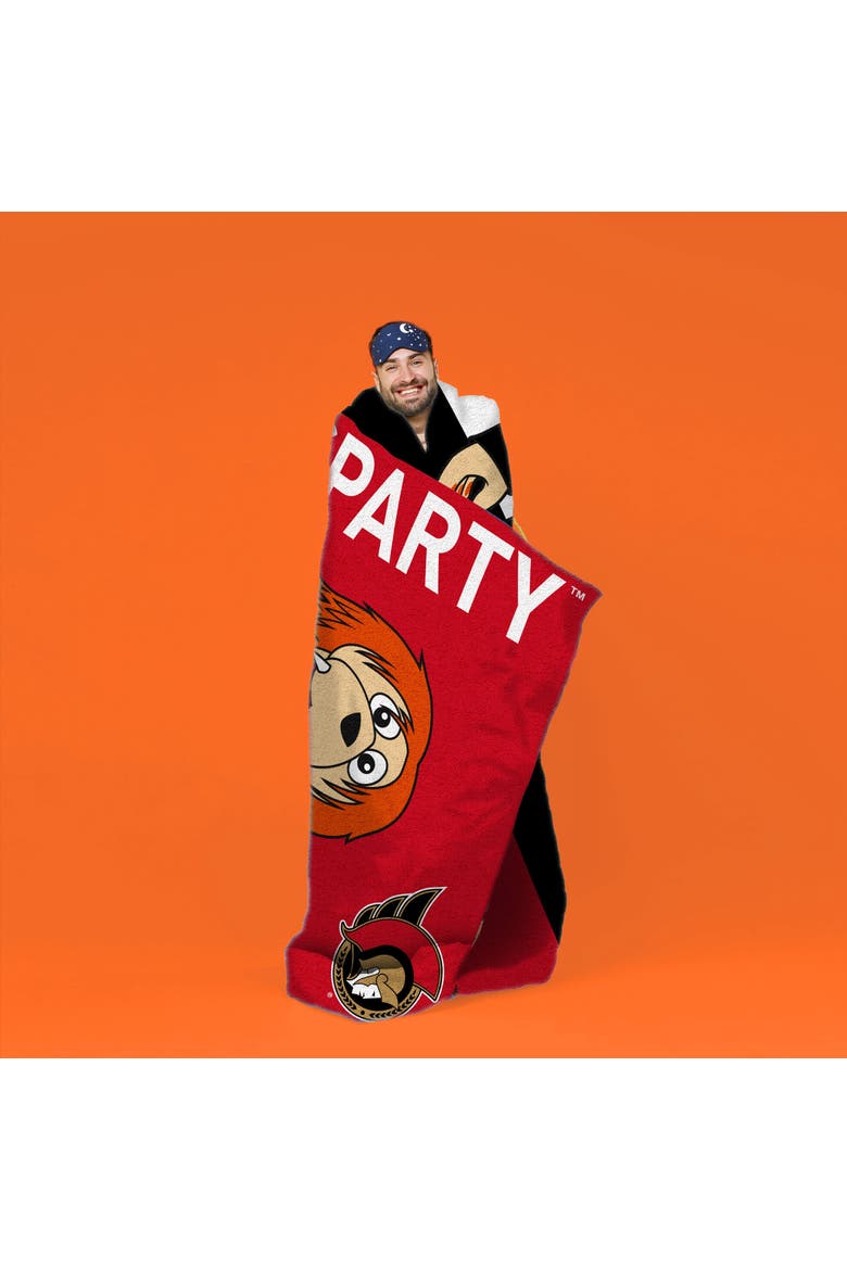 Ottawa Senators Sparty 60" x 80" Raschel Throw Blanket, Alternate, color, None