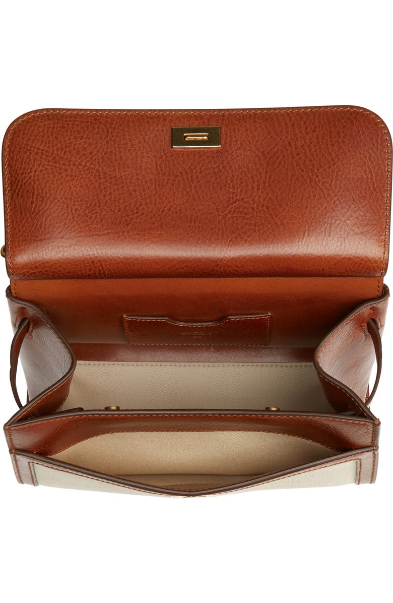 Dolce&Gabbana Sicily 58 Canvas & Leather Satchel, Alternate, color,