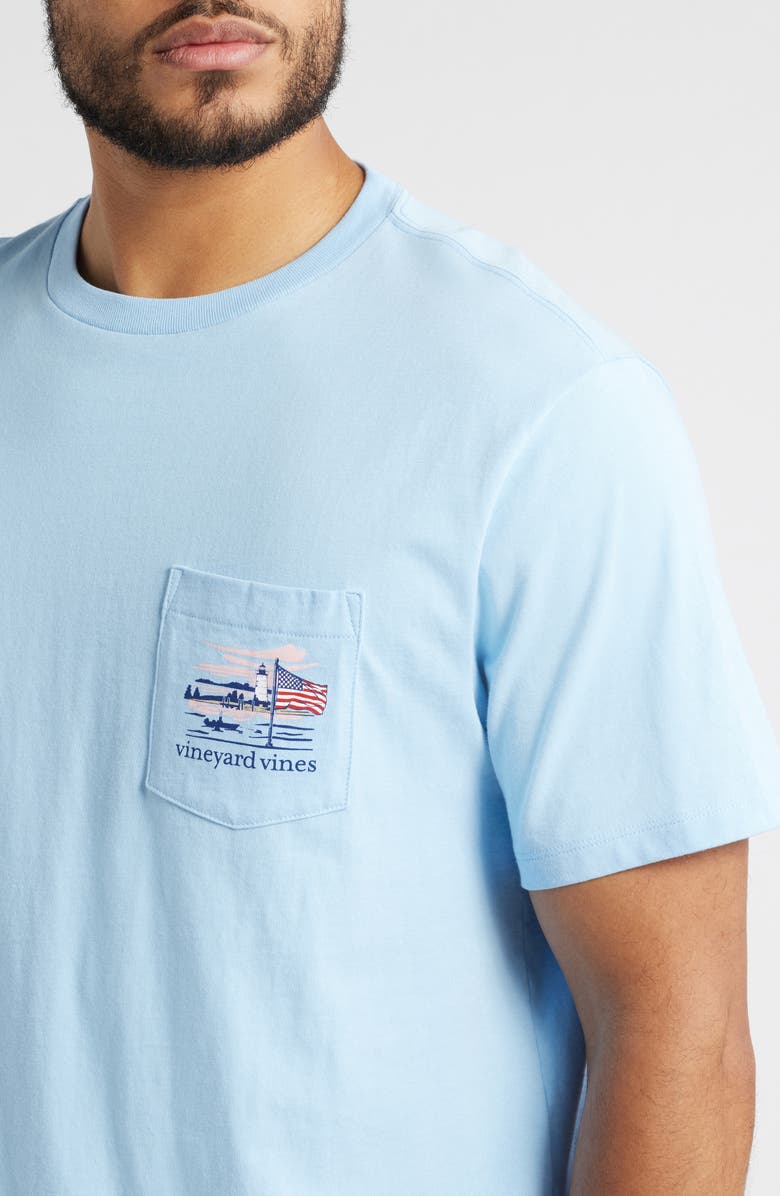 vineyard vines Lighthouse Wakes Pocket Graphic T-Shirt, Alternate, color, 