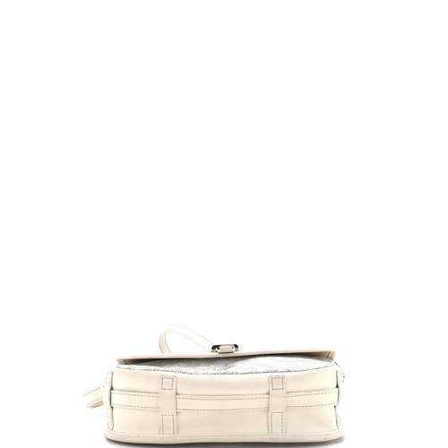 Pre-owned Goyard  Goyard Belvedere Ii Messenger Bag Coated Canvas Pm In White