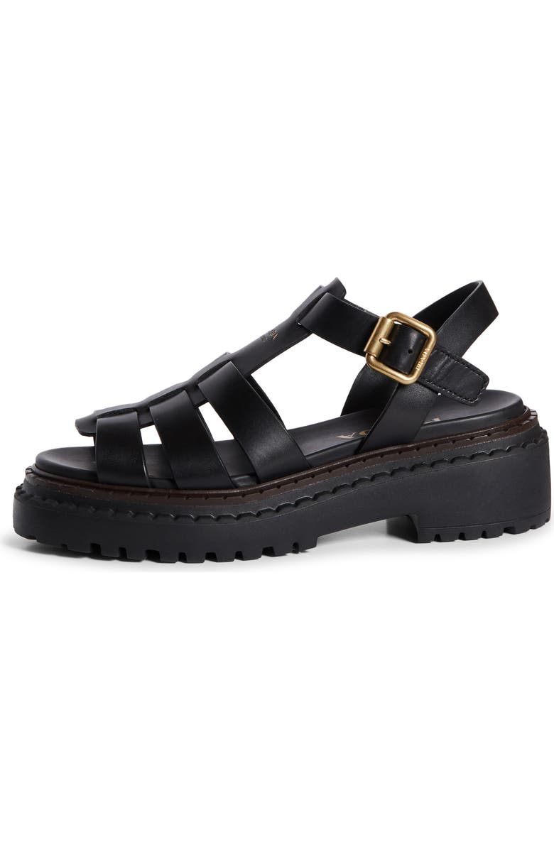 Prada Platform Cage Sandal, Alternate, color, Nero