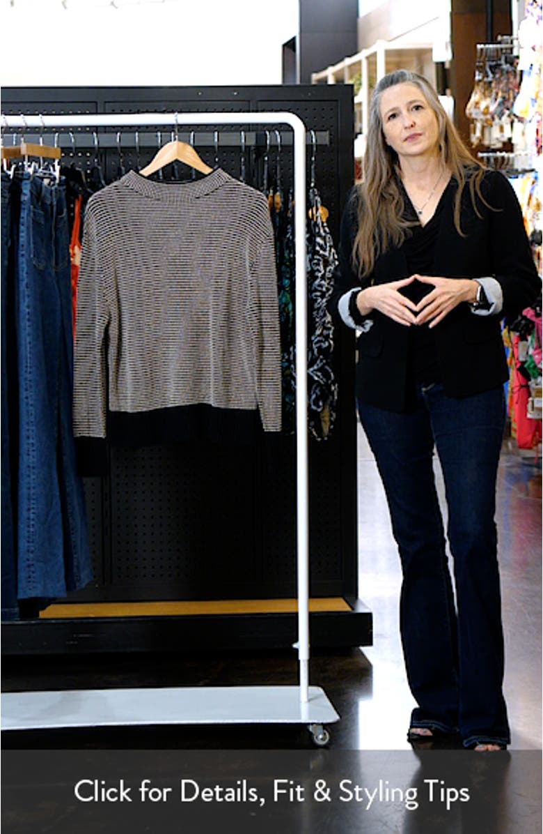 Mock Neck Pixel Knit Sweater, sales video thumbnail