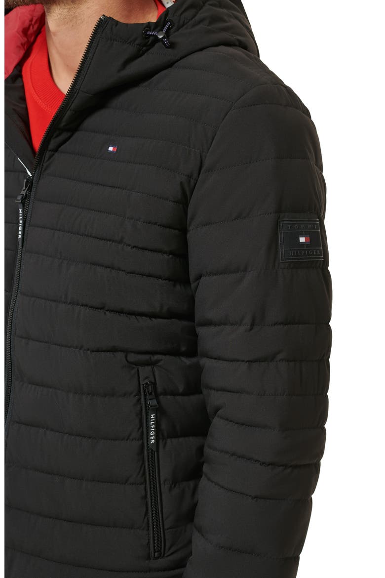 Quilted Zip Jacket, Alternate, color, BLACK