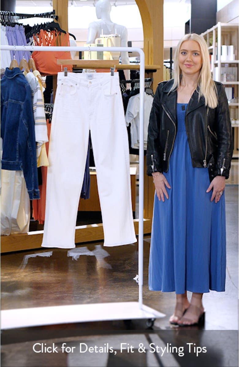 Palma High Waist Ankle Straight Leg Jeans, sales video thumbnail