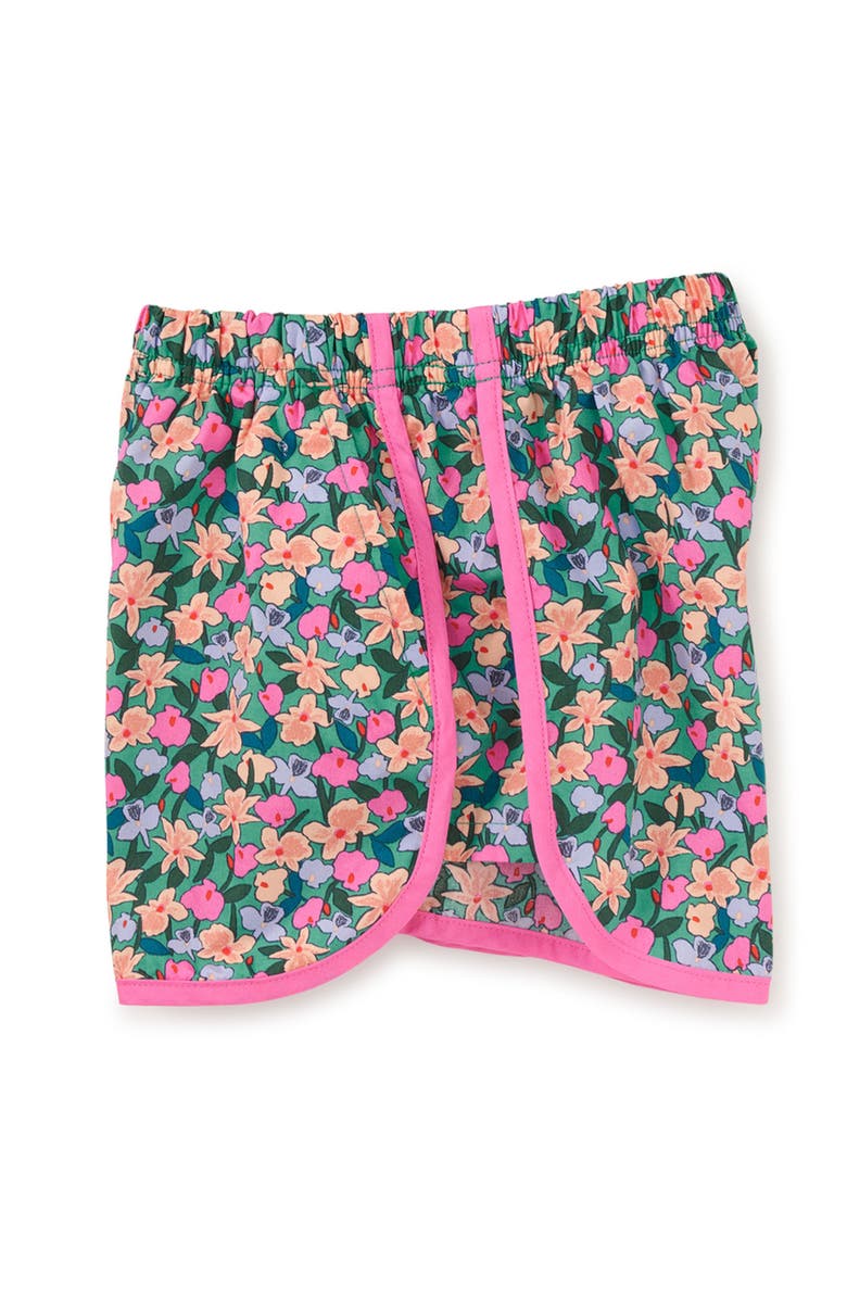 Tea Collection Woven Dolphin Shorts, Alternate, color, Orchid Ditsy
