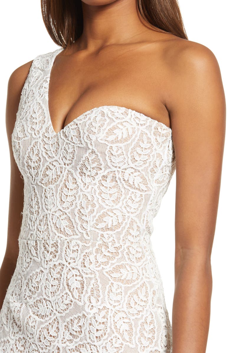 Dress the Population Magnolia One-Shoulder Dress, Alternate, color, 