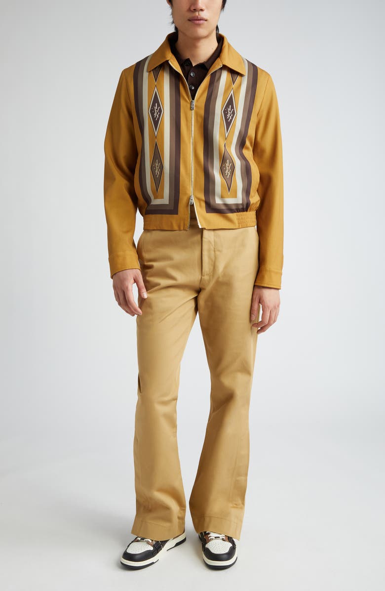 AMIRI Kick Flare Chinos, Alternate, color, Sepia Tint