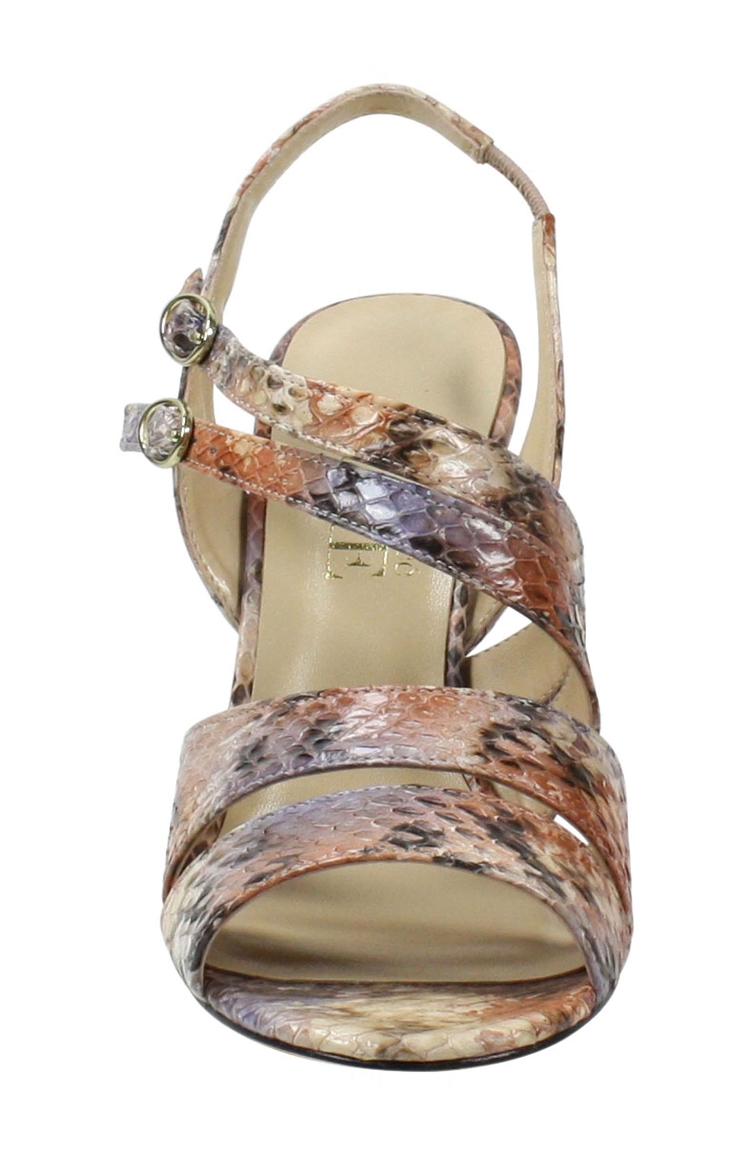 J. Reneé Carro Snake Embossed Strappy Sandal, Alternate, color, 