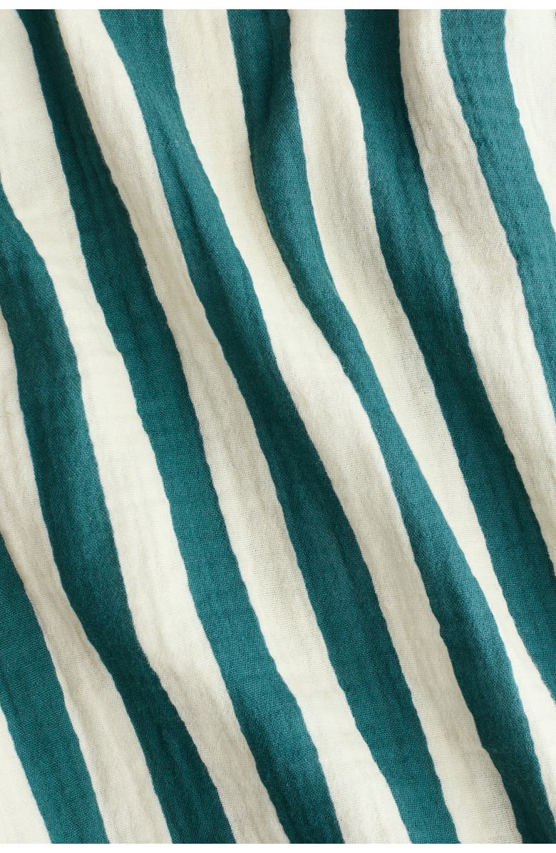 H&M 2-piece cotton muslin set, Alternate, color, Green/Beige Striped