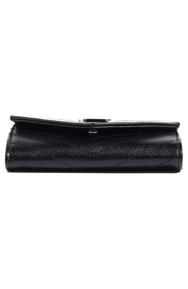 Saint Laurent Small Monogram Leather French Wallet, Alternate, color,
