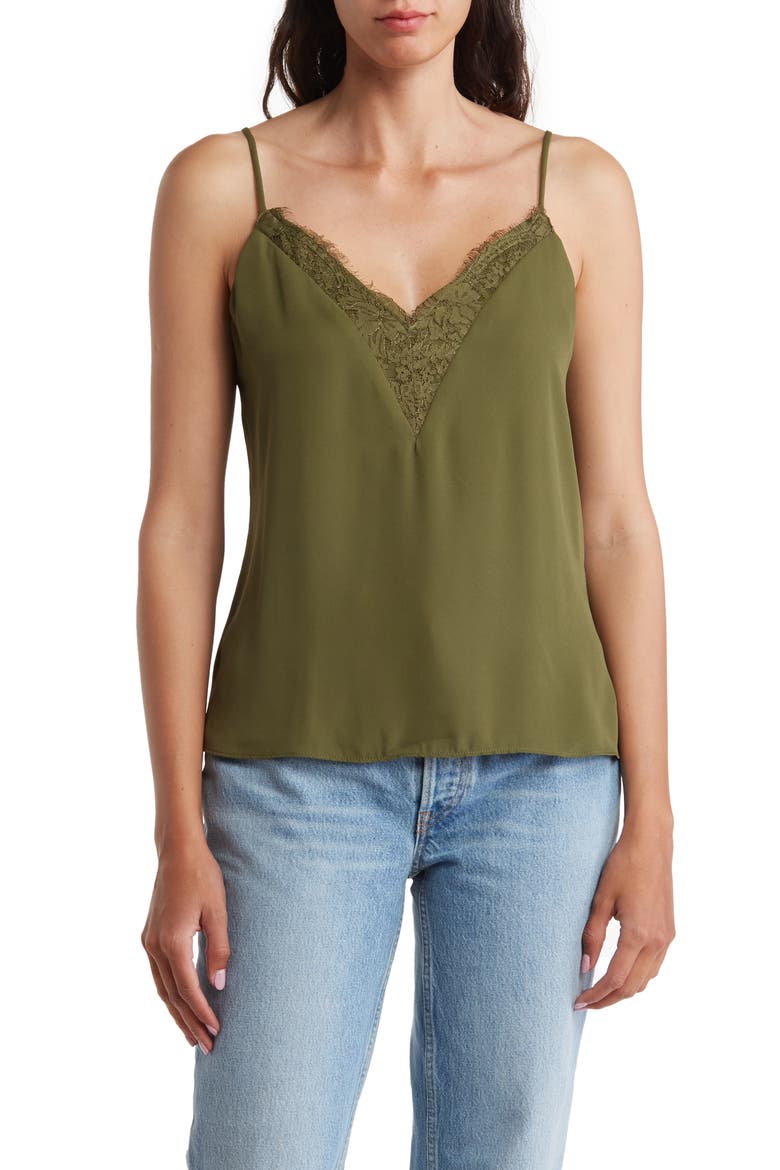 Lace Cami, Main, color, OLIVE MOSS