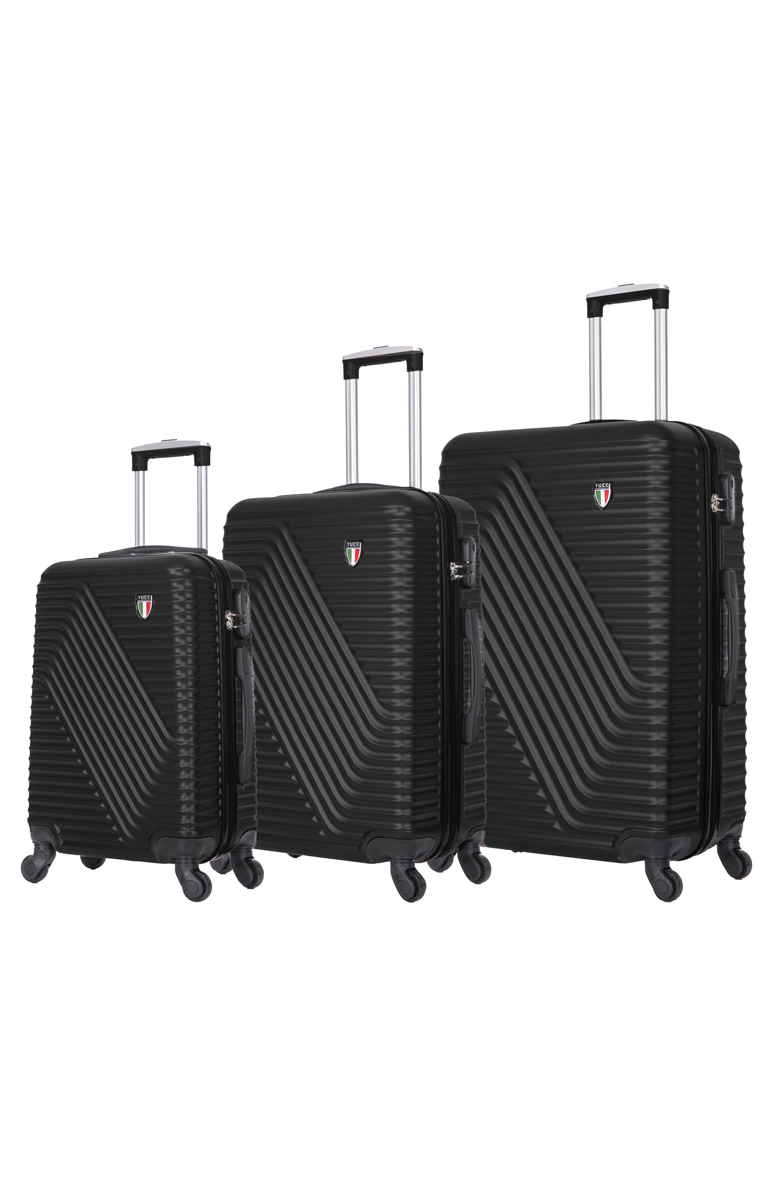 TUCCI Travola Hardshell 3-Piece Spinner Luggage Set