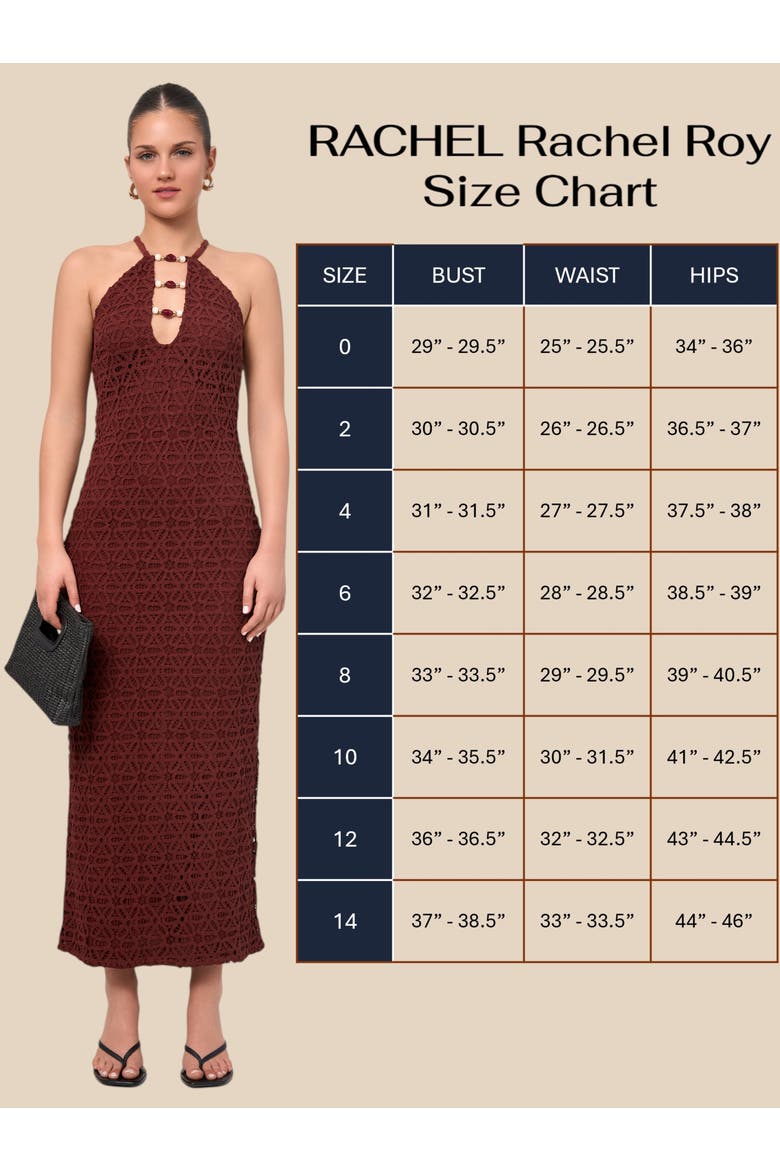 Aitana Bead Keyhole Crochet Maxi Dress, Alternate, color, Dark Red