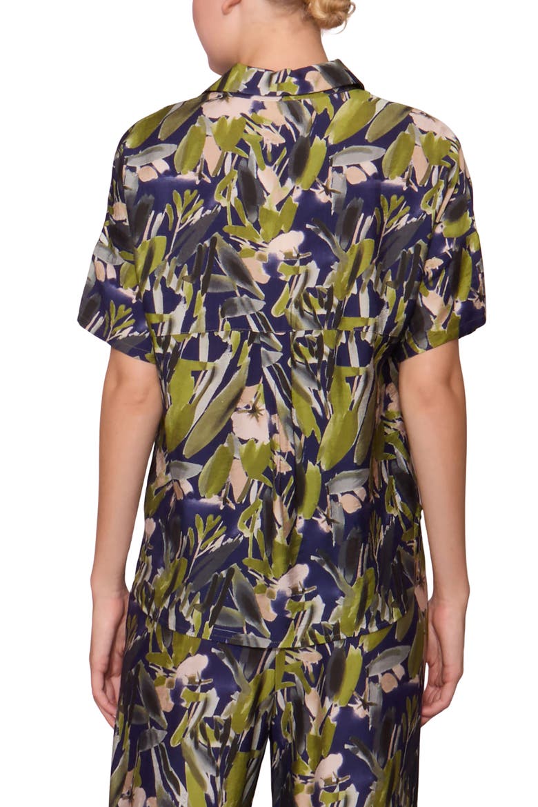 Easy Woven Pullover Shirt, Alternate, color, NAVY MULTI