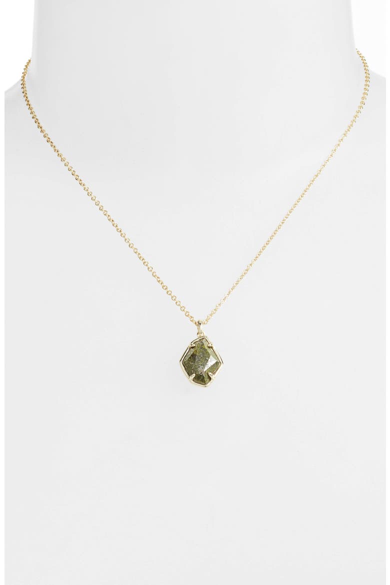 Ellington Pendant Necklace, Alternate, color, GOLD/ OLIVE EPIDOTE