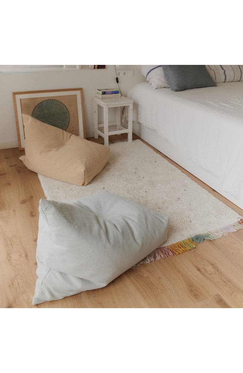 Lorena Canals Pouf Cleo, Alternate, color, Blue Sage