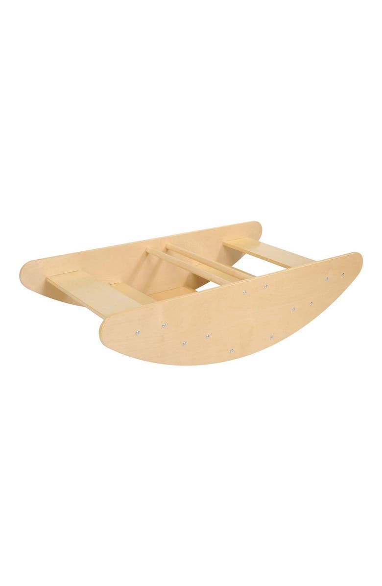 Kaplan Early Learning Company Wooden 2-in-1 Rocky Boat & Climbing Play Structure, Main, color, Beige