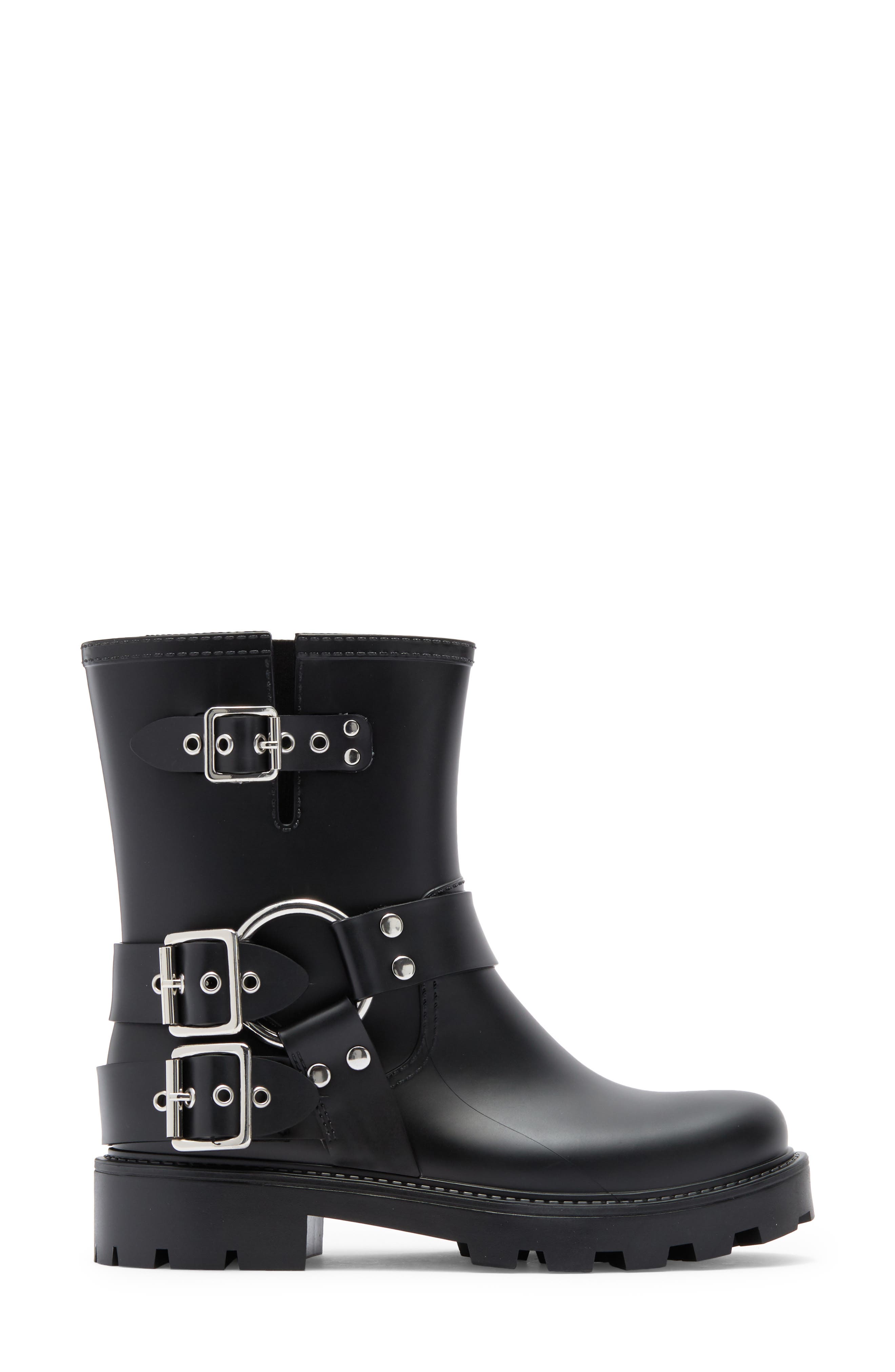 Jeffrey Campbell Dripz Moto Rain Boot, Alternate, color, 