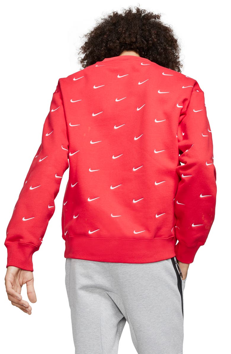 Nike NRG Embroidered Swoosh Crewneck Sweatshirt, Alternate, color, 