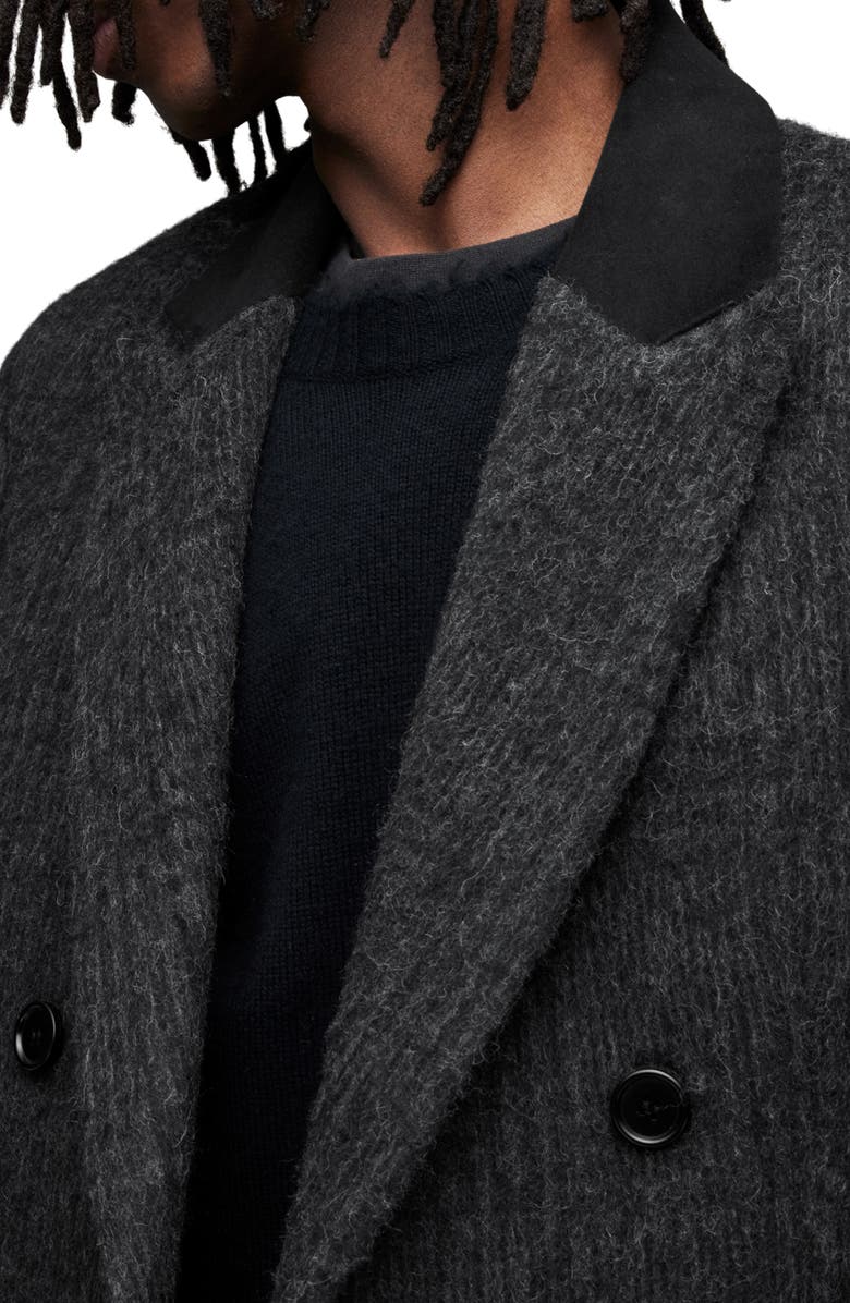 AllSaints Tribeca Double Breasted Coat, Alternate, color, 