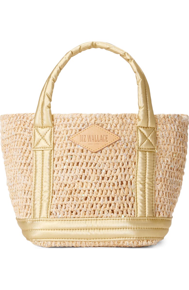 MZ Wallace Mini Raffia Tote, Main, color,