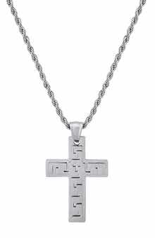 Stainless Steel Cross Pendant Necklace