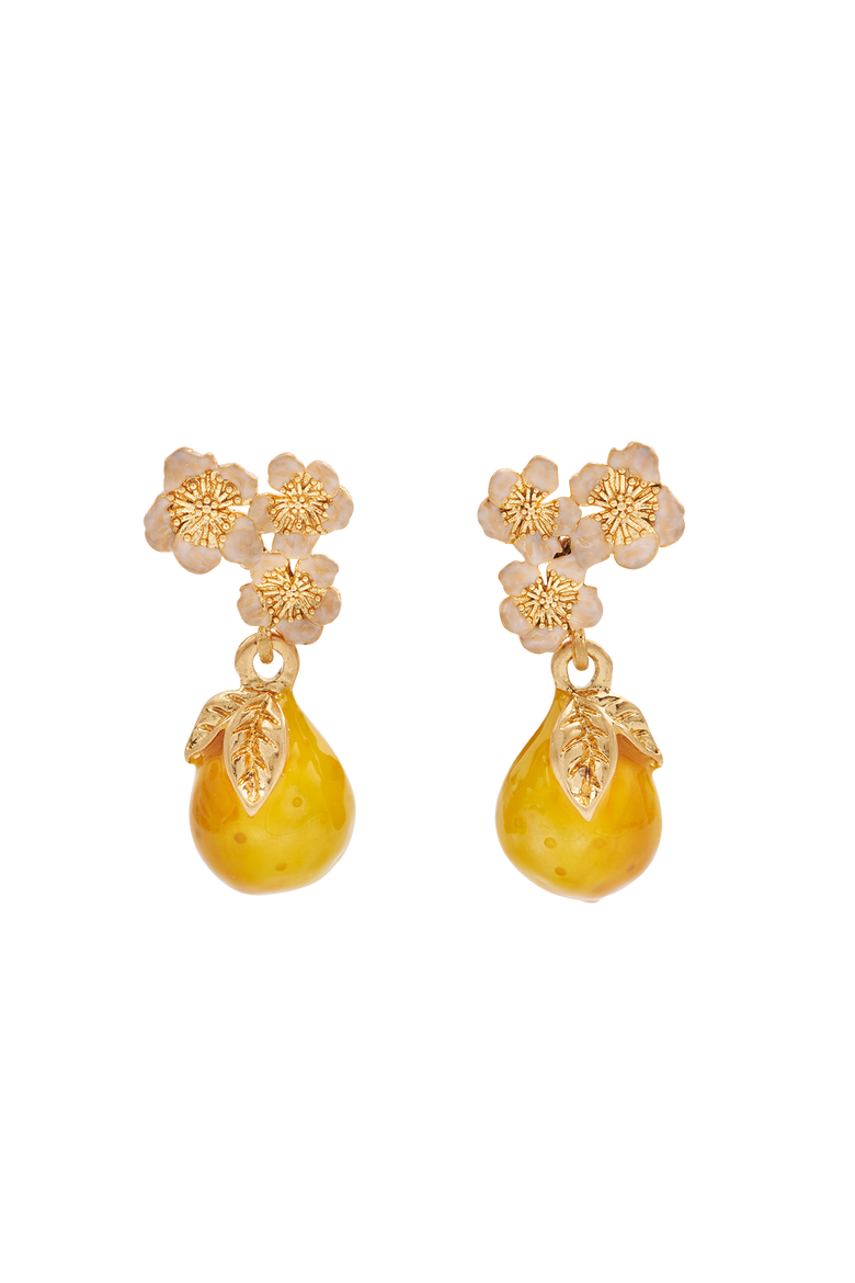 Golden Pear Drop Gold Earrings, Main, color, Gold